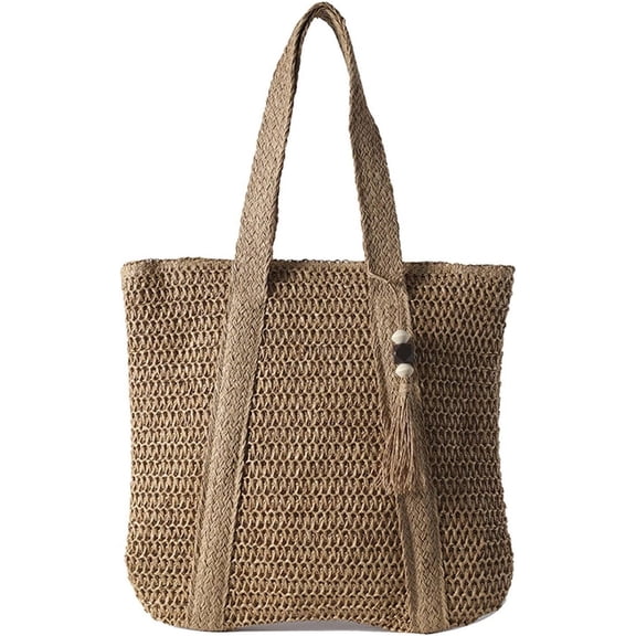 Straw Beach Bag Hobo Bags Women Vintage Knot Shoulder Bag Summer Beach Bag Cute Purse Travel Bag Everything Tote Handbag