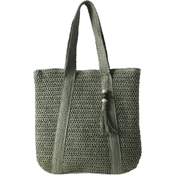 Straw Beach Bag Hobo Bags Women Vintage Knot Shoulder Bag Summer Beach Bag Cute Purse Travel Bag Everything Tote Handbag