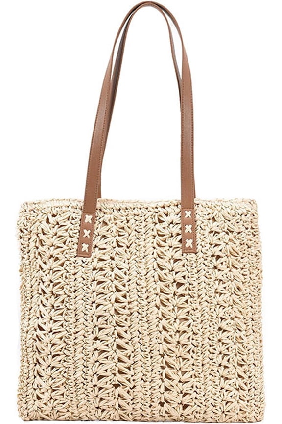 Straw Beach Bag for Women, Large Soft Beach Tote Bag, Summer Straw Woven Shouder Hobo Handbag for Vacation.