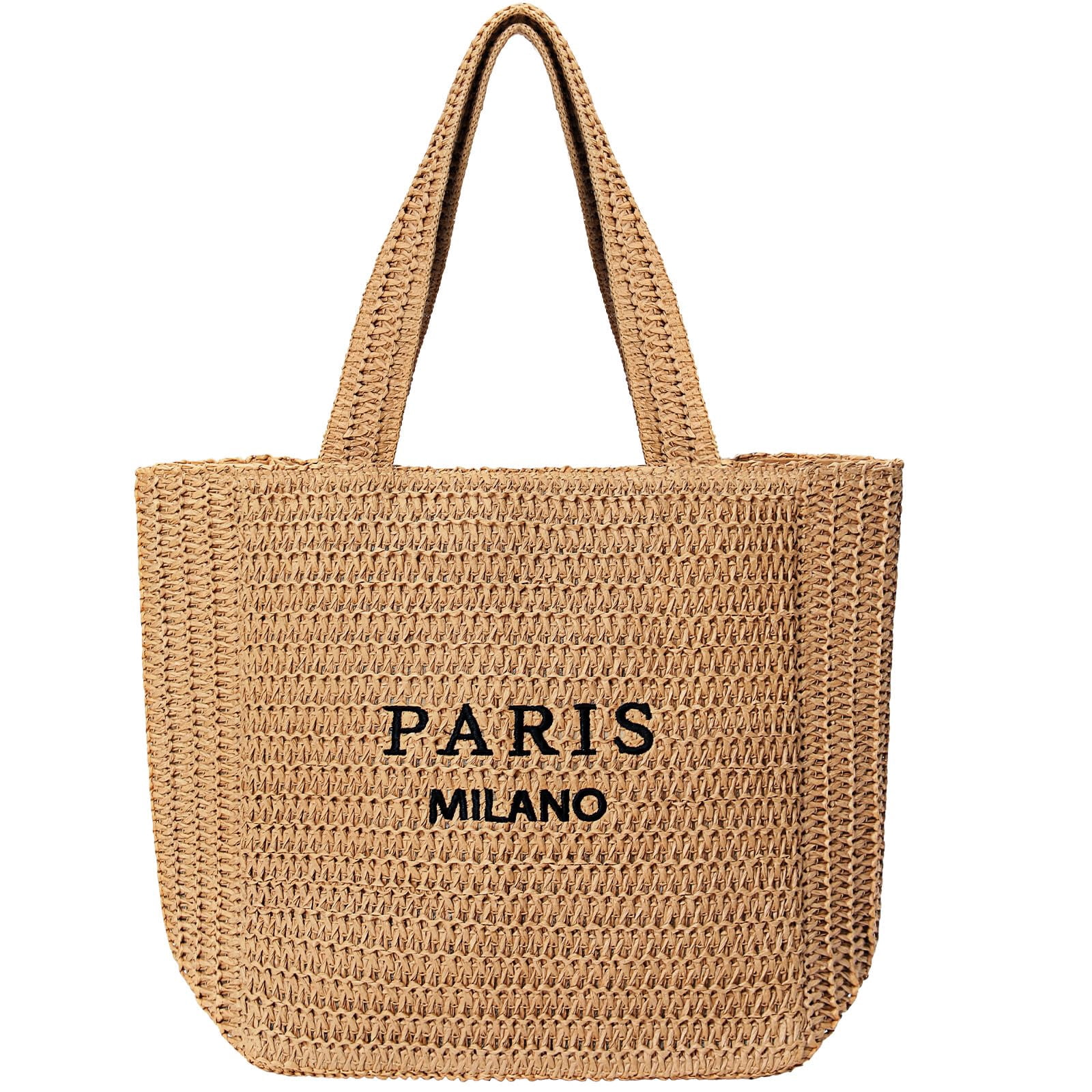 Straw Beach Bags for Women Large Beach Bag Summer Woven Tote Bag Travel ...