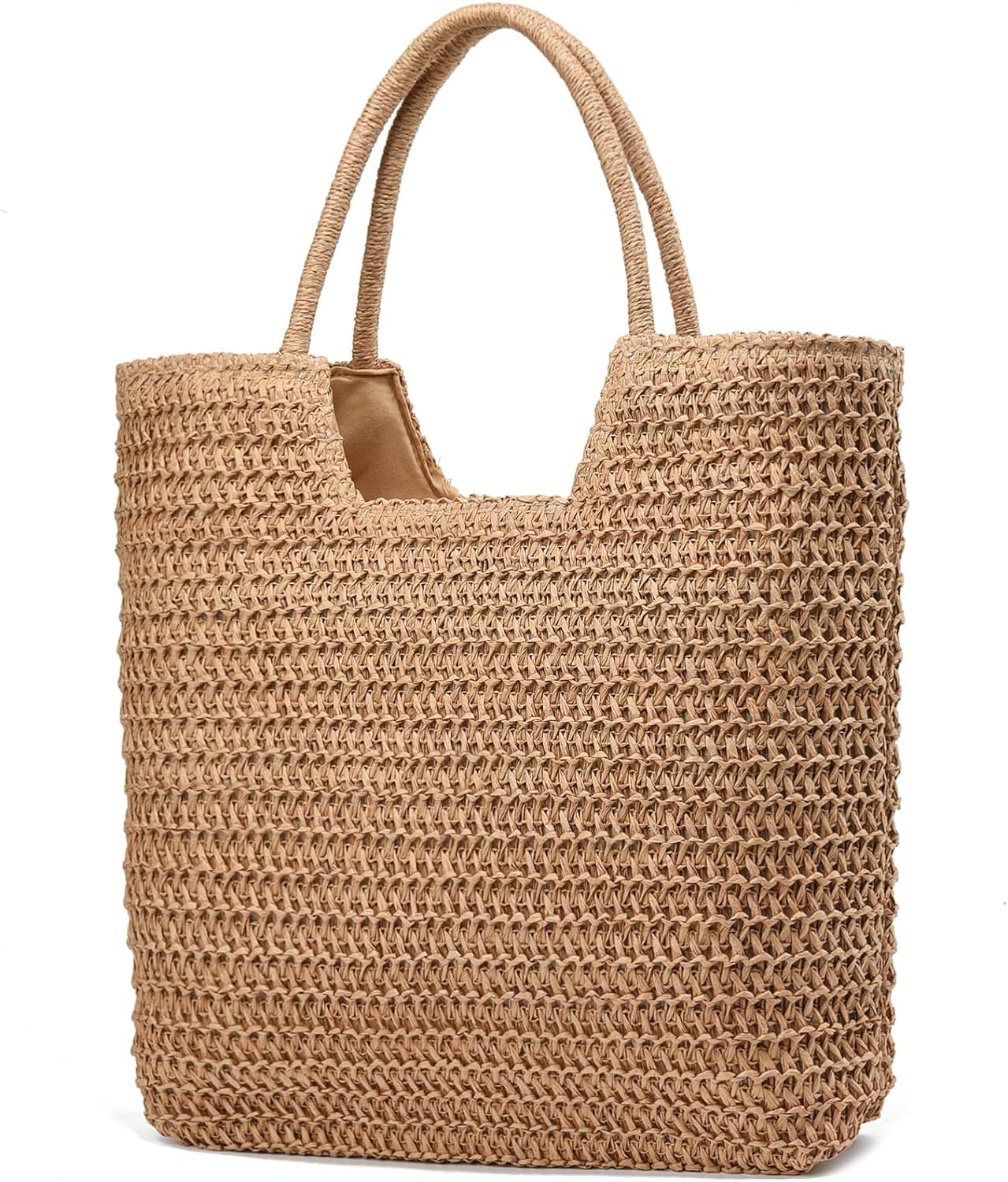 Straw Beach Bags for Women Woven Beach Tote Bag Casual Boho Large ...