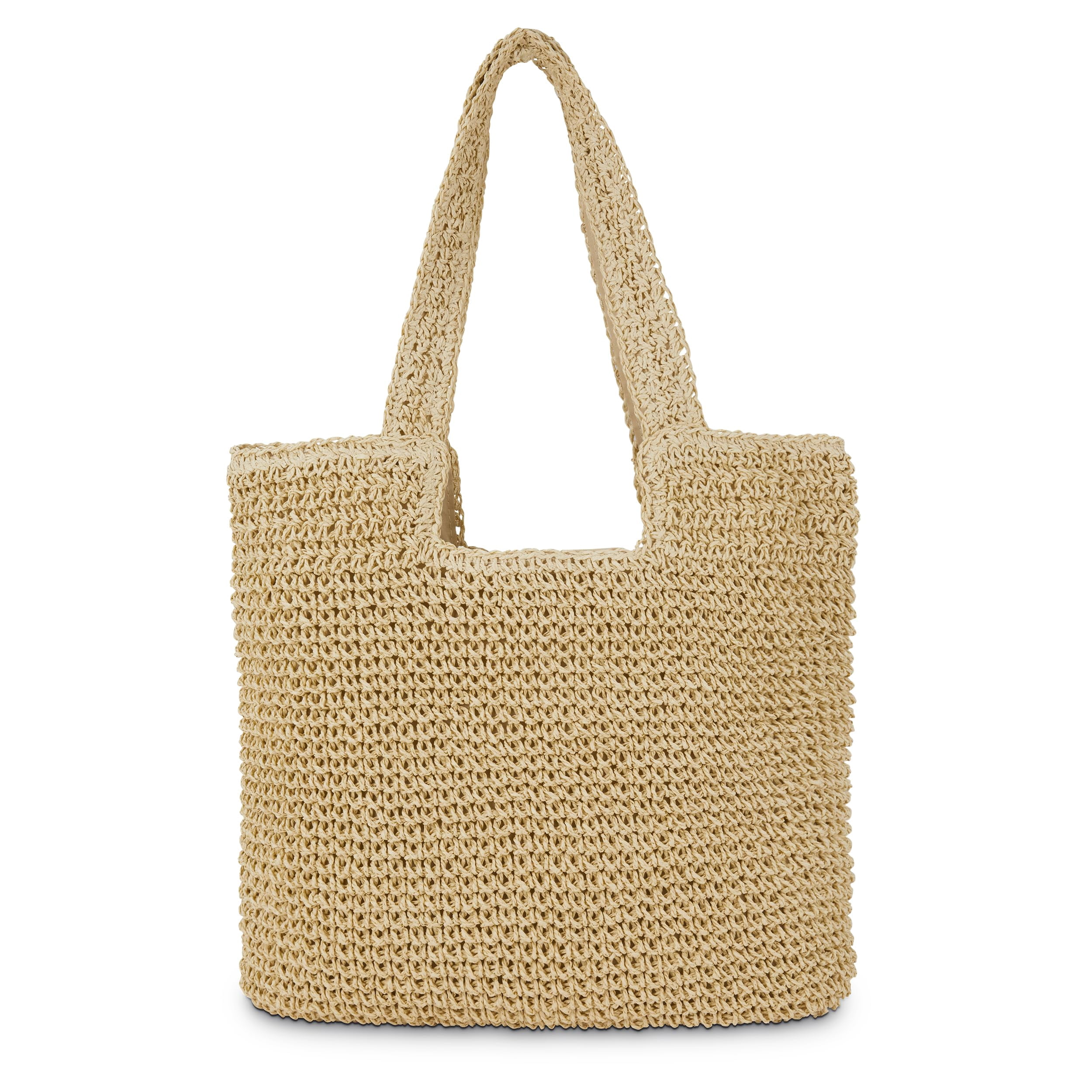 Straw Beach Tote Bag: Large Summer Boho Woven Bags - Rattan Handmade ...