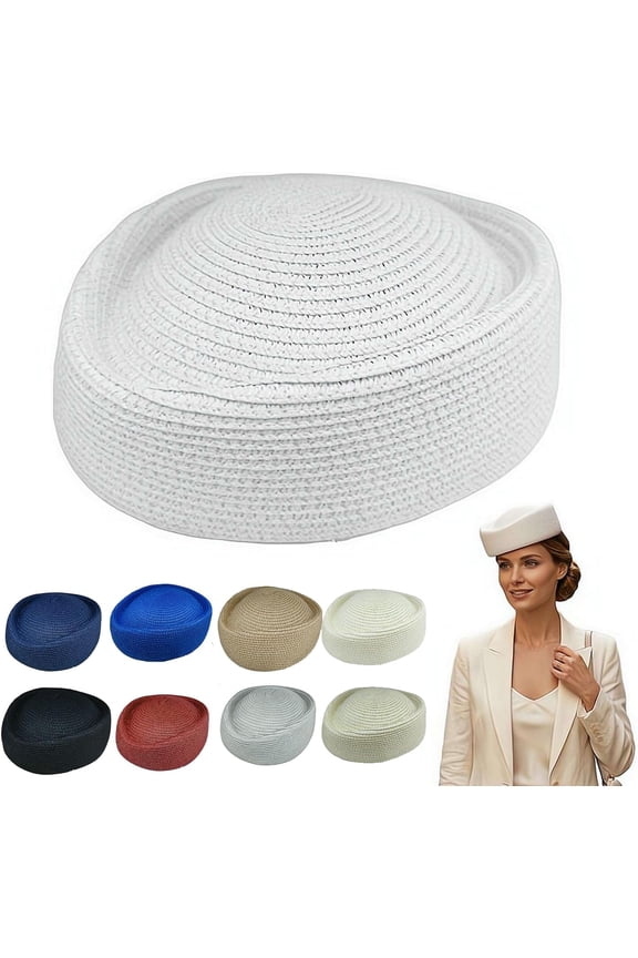 Straw Beret Hats for Women,Hand Woven Straw Beret,Classic French Style Artist Painter Hat Summer Breathable Pillbox Hat