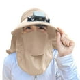 thumbnail image 1 of Straw Bucket Hat for Kids - UPF 50+ Sun Protection Summer New Battery Fan Solar Rechargeable Strong Wind Force Summer Brim Sun Hat Women's Sun Fisherman's Hat, 1 of 4