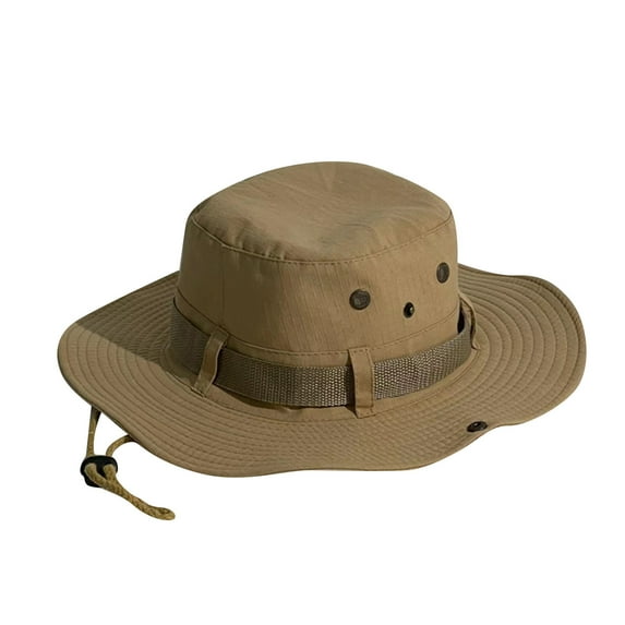 Straw Bucket Hat for Men - Wide Brim Beach Gardening Hat Mens And Womens Summer Leisure Outdoor Mountaineering Jungle Sun Protection Big Brim Fishermans Hat Sun Hat Hat