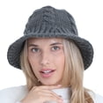 thumbnail image 1 of Straw Bucket Hat for Women - Y2K Style Beach Hat Packable Summer Women's Autumn And Winter Woolen Pot Hat Fashion And Cute Knitted Warm And Cold Fisherman Hat, 1 of 9