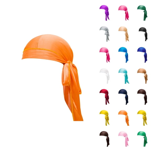 Straw Bucket Hats for Women - Y2K Summer Beach Hat Packable Silky Durag Multi Colour Options | Silk Du Rags For Men & Women | For Waves Braids & Locs