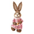 thumbnail image 1 of Straw Bunny Easter Ornament Cute Rabbit Home Garden Festival Party Window Decorations Photo Props Crafts 2022, 1 of 6