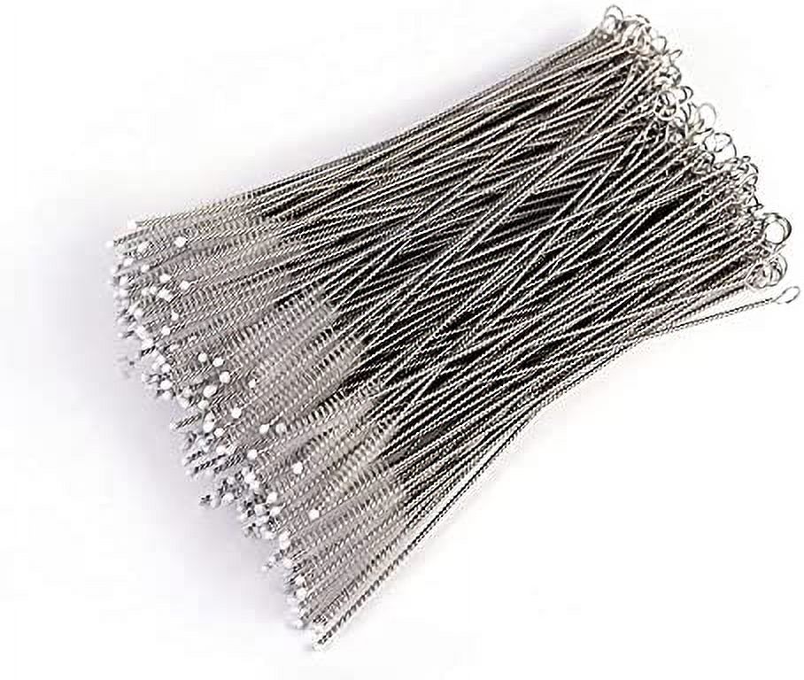 Straw Cleaner Brush (50 Pack), Extra Long 9" Metal Straws Brush