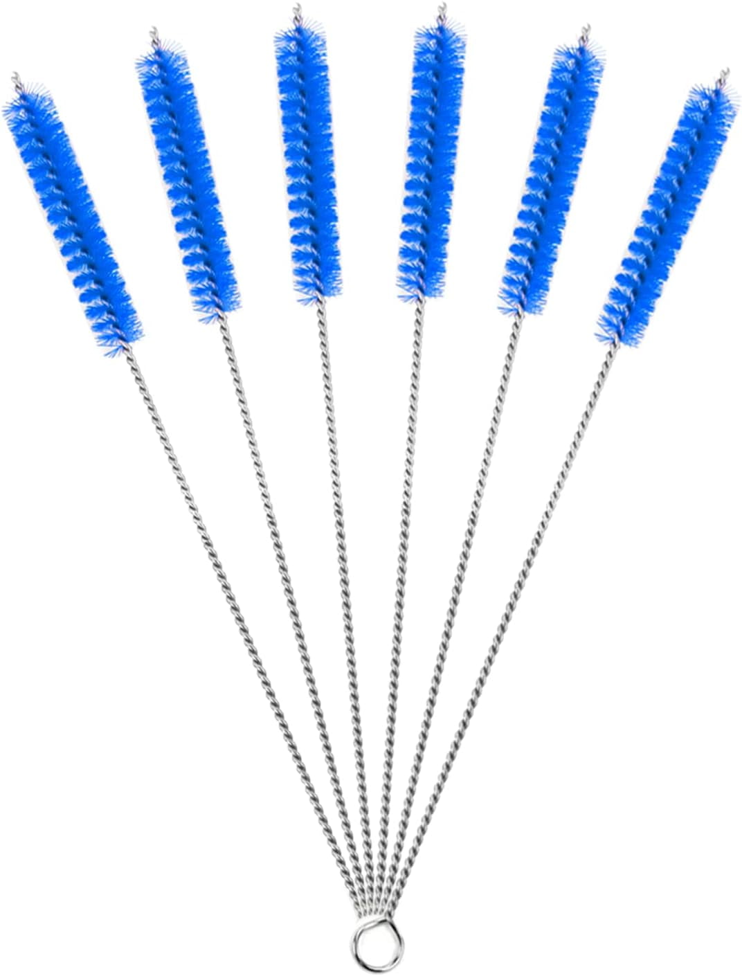 Straw Cleaner Brushes, Nylon Bristles w/Stainless Steel Handle 6