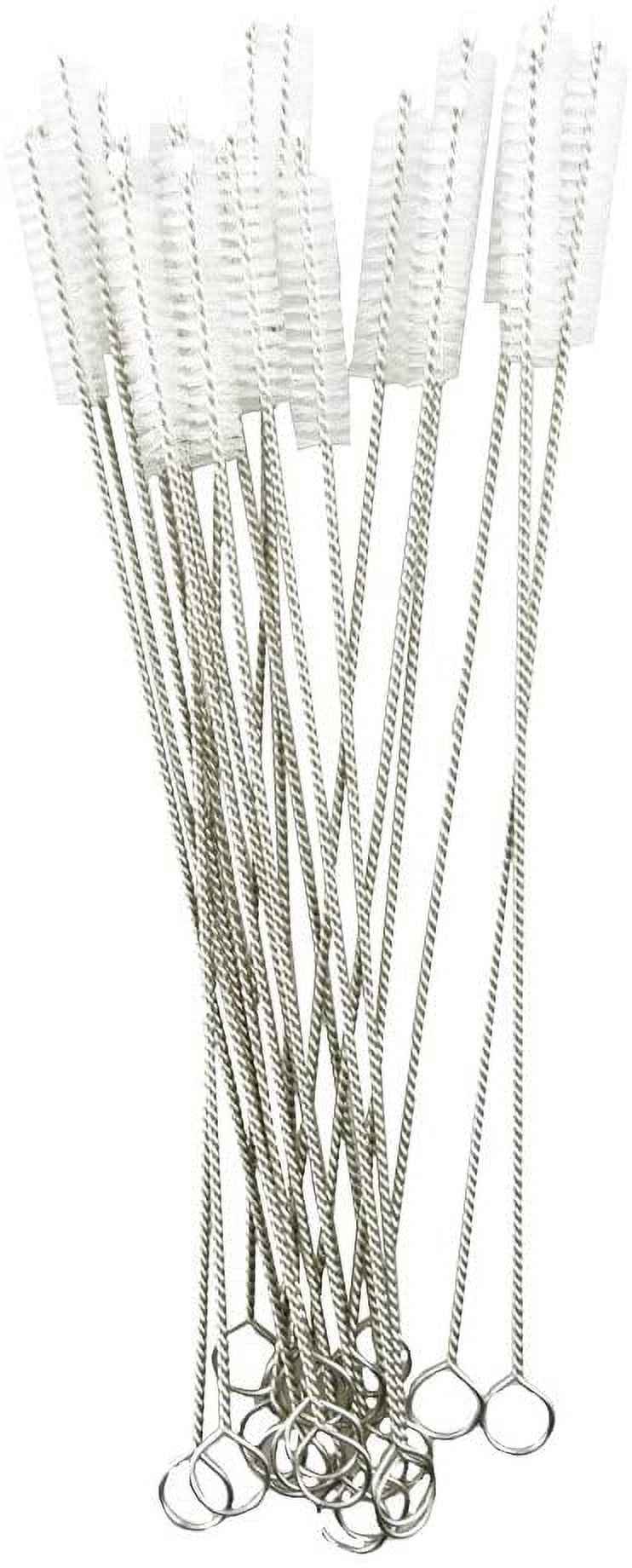 Straw Cleaner Brushes, nylon bristles stainless steel handle, Nylon