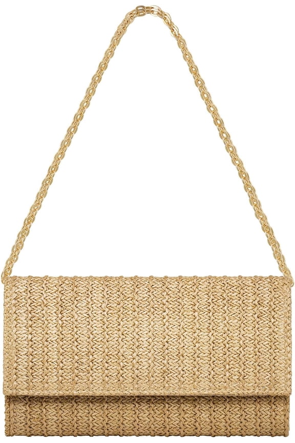 Straw Clutch Purse Crossbody Bag Envelope Purse Raffia Handbag for Summer Beach Travel Trendy | Straw, Summer, Beach, Travel, Trendy