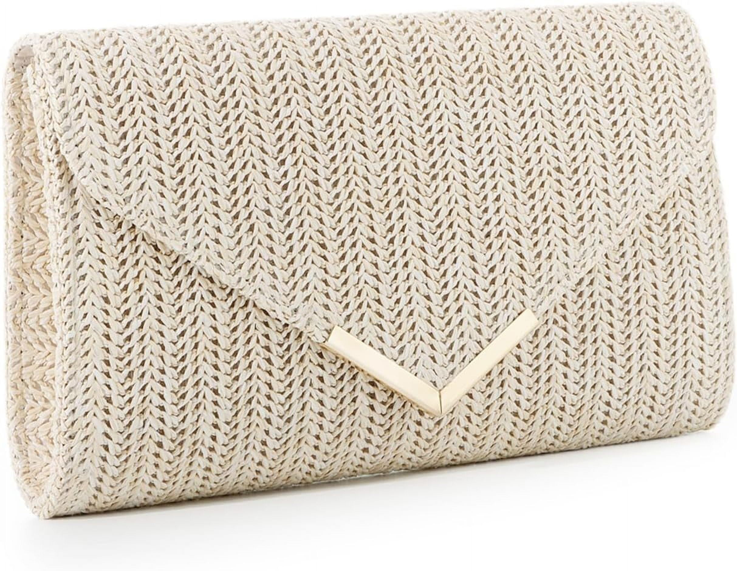 ATQCOL Mini Rattan Crossbody Bag – Straw Woven Shoulder Bag For Women, Summer Beach Handbag (Beige, Small) - View #5