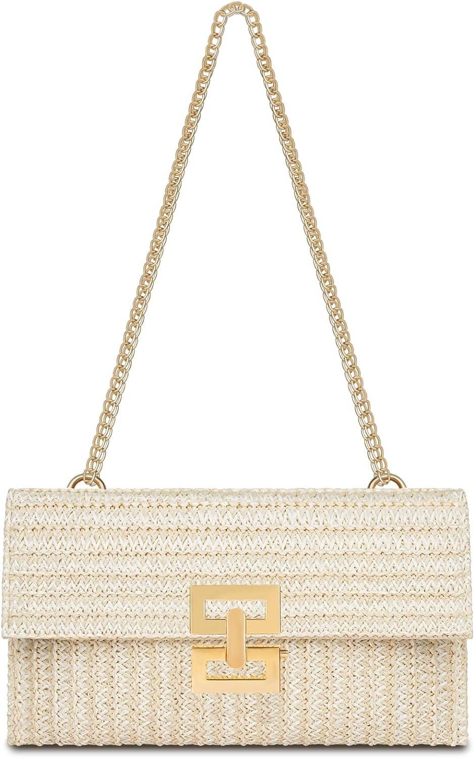 Straw Clutch Purse Womens Evening Bag Beach Handbag Crossbody Small Straw Clutch Purses for Women Summer Evening Bag Raffia  main image 3