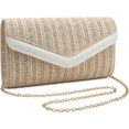 thumbnail image 1 of Straw Clutch Purse for Women Envelope Clutch Handbags for Summer Beach Evening Shoulder Crossbody Bag, 1 of 9