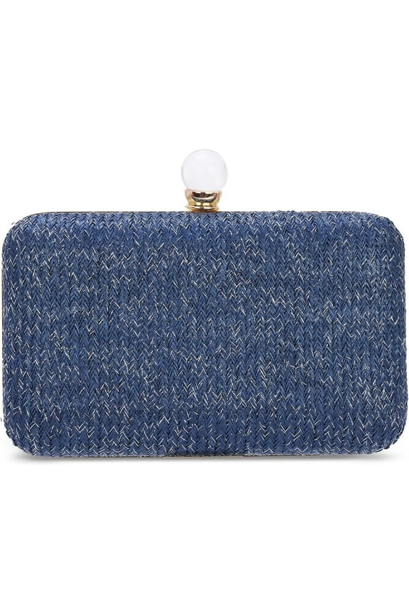 Straw Clutch Purse for Women Raffia Crossbody Handbags Summer Woven Purses Envelope Handbag