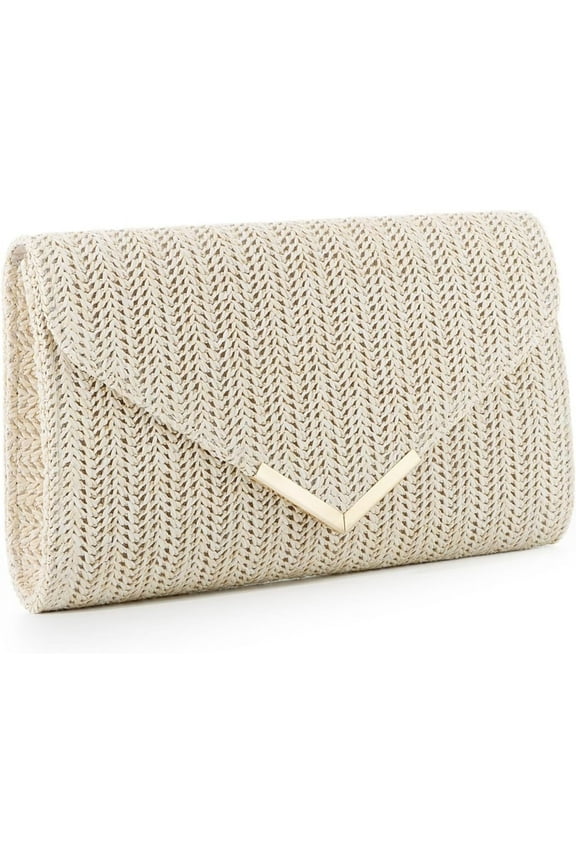 Straw Clutch Rattan Woven Summer Evening Woven Bag Beach Handbag