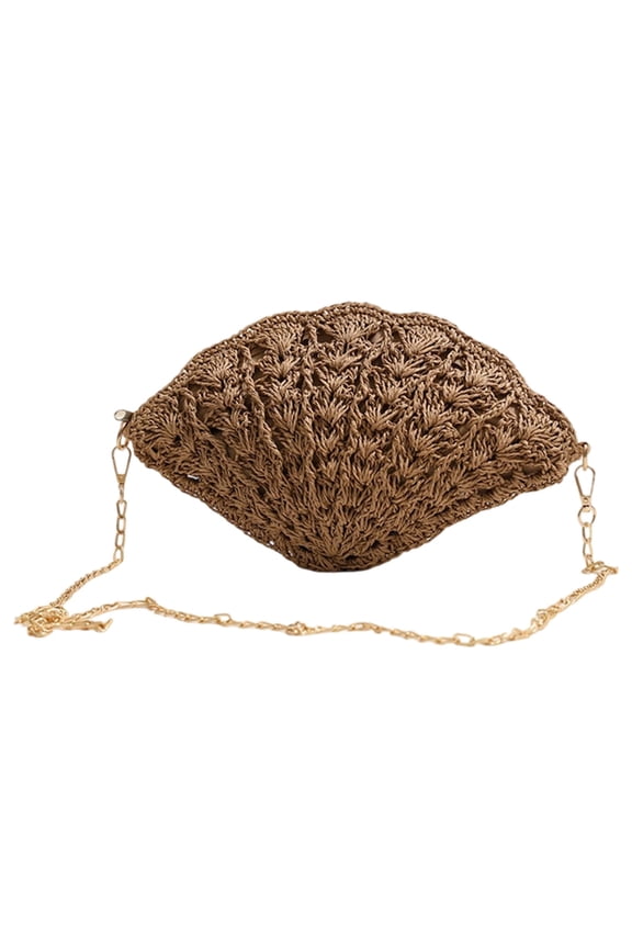 Straw Clutches Wallet Purses Beach Bag Woven Wallet Straw Crossbody Shoulder Bag