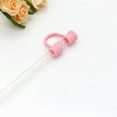 thumbnail image 1 of Straw Cover Set for Silicone Straw - Reusable Drinking Straw Tips Compatible with 6 8mm Size Variety Colors Ideal for Travel Picnics Fitness Parties and Decoration, 1 of 4