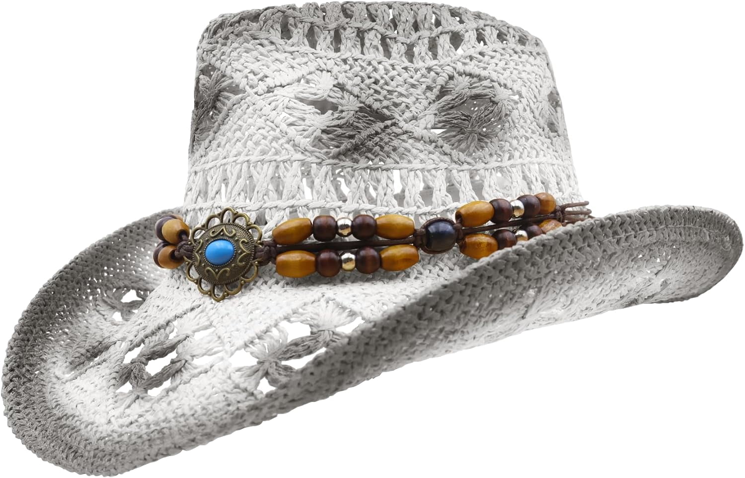 Straw Cowboy Hat Men display picture 2