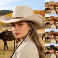 thumbnail image 1 of Straw Cowboy Hats For Men - Western Cowboy Hat Classic Fashion Jazz Hat For And Sun Cowboy Hat,Khaki,One Size, 1 of 6