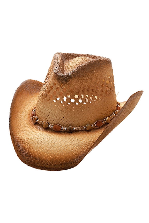 Straw Cowboy Hats: Toyo Straw w/ Elastic Sweatband - Natural - HT-8177NT