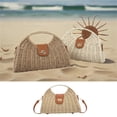 thumbnail image 1 of Straw Crossbody Bag for Women, Handwoven Rattan Beach Handbag, Top Handle Shoulder Bags Purse for Travel Vacation, Summer Beach Tote, 1 of 4