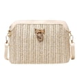 thumbnail image 1 of Straw Crossbody Bag for Women Woven Shoulder Purse Casual Vacation Travel Handbag, 1 of 3