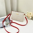 thumbnail image 1 of Straw Crossbody Bags for Women, Summer Shoulder Bag Beach Bag, Cellphone Bags Purse Wallet for Travel Beach(Red), 1 of 6