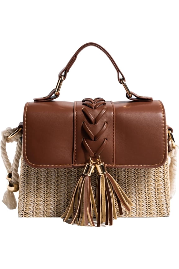 Straw Crossbody Bags for Women, Summer Straw Purses and Handbags Shoulder Clutch Bag for Vacation