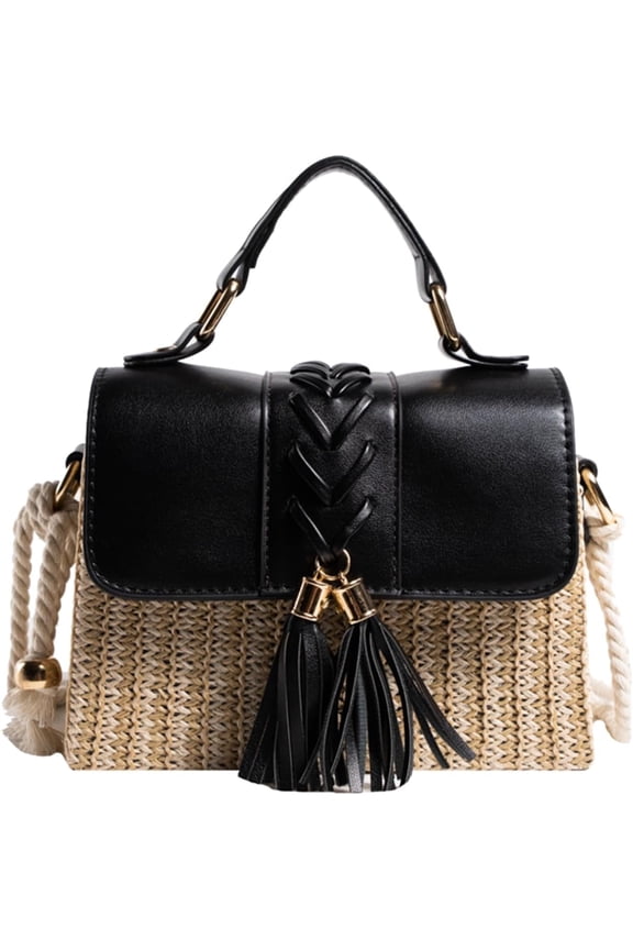 Straw Crossbody Bags for Women, Summer Straw Purses and Handbags Shoulder Clutch Bag for Vacation