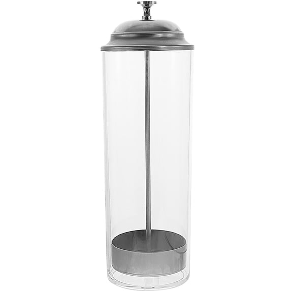 Straw Dispenser Organizer Holder Container Bar Transparent Clear Steel Stainless Drinking Dispensers Bucket Spoons Lid