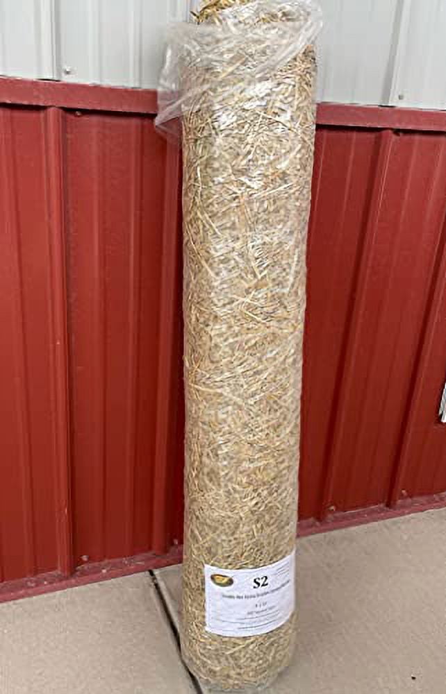 Straw Erosion Control Blanket 4' x 50' Double Netting w/Biodegradable