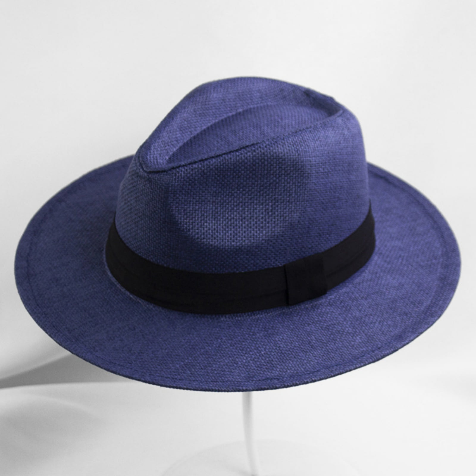 Straw Felt Fedora Hat Unisex Summer Wide Brim Fedora Hats for Men ...