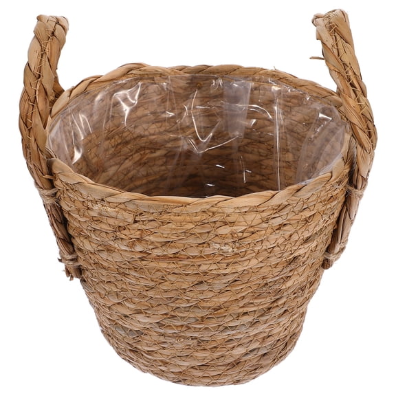 Straw Flower Pot Plants Wicker Planters Plantar Filler Khaki