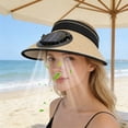 thumbnail image 1 of Straw Hat With Solar Fan, Outdoor Sun Protection Hat, Ventilated Sunscreen Hat With USB And Solar Double Power Supply, Adjustable Lightweight Polyester Summer Hat, 1 of 7
