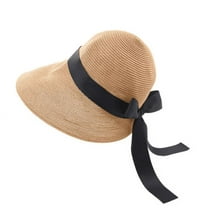Straw Hat for Women , Sun Visor Hats，Wide Brim Beach Hats
