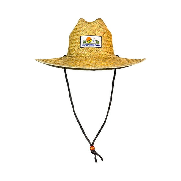 Straw Hat with Patch
