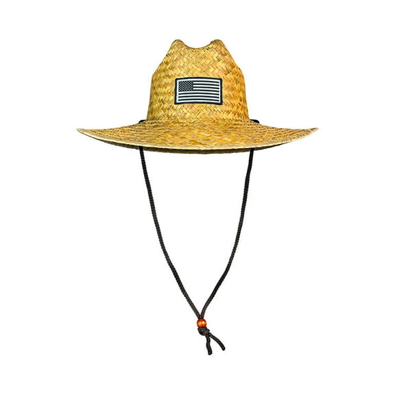 Straw Hat with Patch