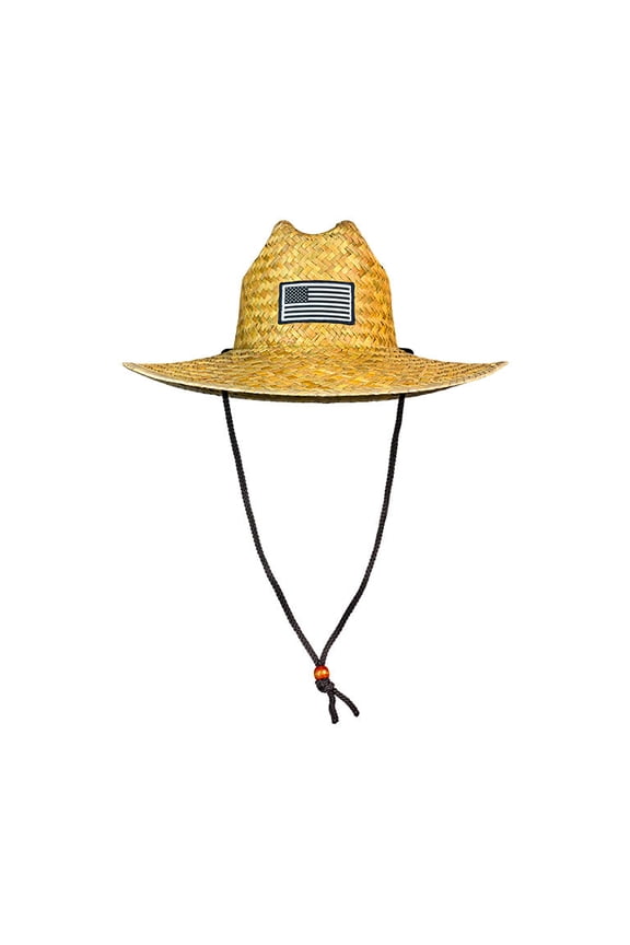 Straw Hat with Patch