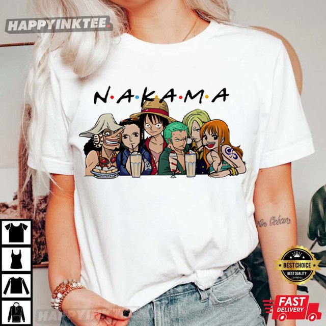 Straw Hats Pirates One Piece Nakama TShirt