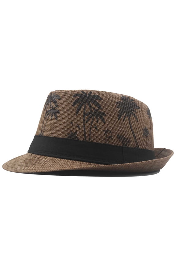 Straw Hats for Men, Short Brim Summer Beach hat, Vacation Panama Sun Hats