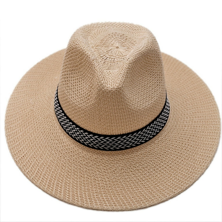 Straw Hats for Men Summer Sun Protection Panama Hat Beach