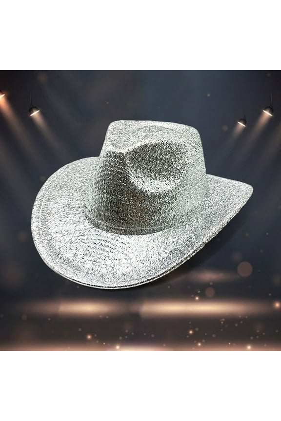 Straw Hats for Women Light Up Cowboy Hats for Women Bridal Rhinestone Glitter Cap Western Sequins Cowboy Hats Wedding Music Party