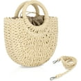 thumbnail image 1 of Straw Hobo Bags for Women Small Crossbody Bag Beach Purse Weave Shoulder Handbag Rattan, 1 of 12