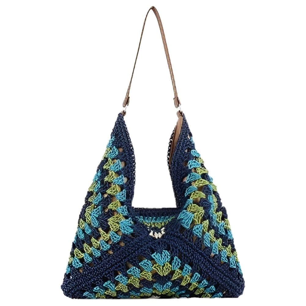 Straw Hobo Bags for Women Vintage Shoulder Bag Everything Tote Bag Designer Beach Bag Holiday Work Everyday Summer