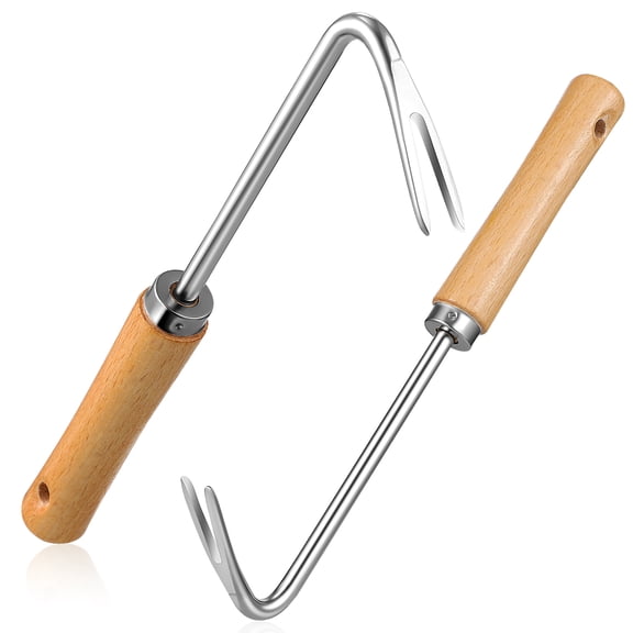 Straw Hook Hand Tools for Weeding Stainless Steel Weeder Gardening Grabber Remover