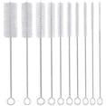 thumbnail image 1 of Straw Pipe Cleaner Brush Set,Small Cleaning Brushes for Small Spaces,Test Tube Brush Set,Stainless Steel Straw Cleaner Brush Set,White, 1 of 12