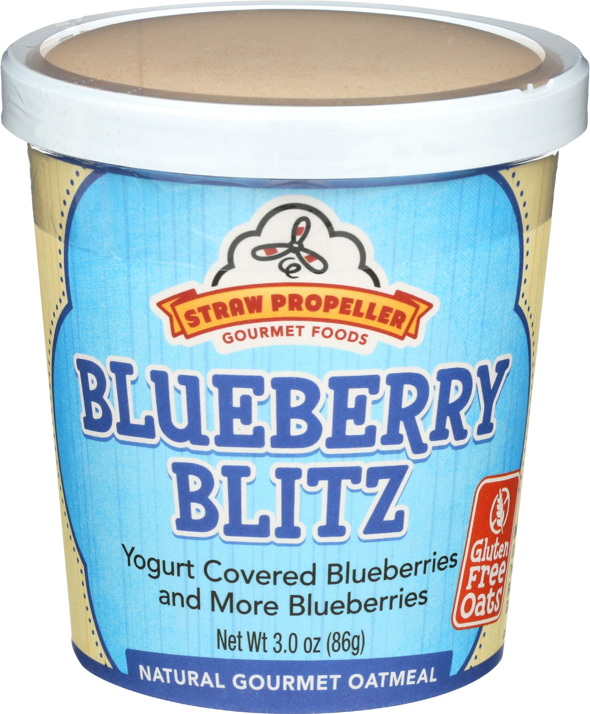 Straw Propeller Blueberry Blitz Oatmeal, (Pack of 10)