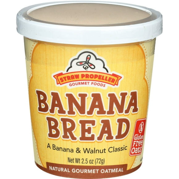 Straw Propeller Oatmeal Banana Bread, 2.5 OZ (Pack of 2)